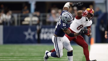 The Cowboys player had time to praise Jayden Daniels ahead of the division playoff games.