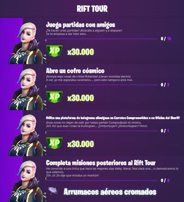 Fortnite Temporada 7: Misiones Posteriores al Rift Tour (parte 2)