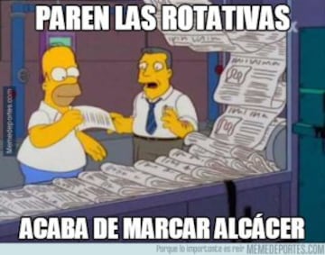 Paco Alcácer, protagonista de los memes del Barcelona-Sporting