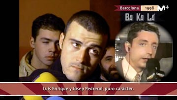 La respuesta del Luis Enrique jugador a Pedrerol, viral