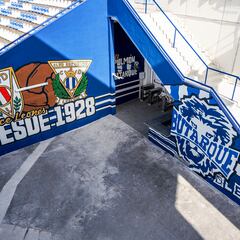 El Leganés remoza la entrada a la grada de animación de Butarque