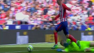 No hubo penalti a Griezmann