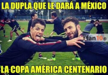 Chicharito salvó la noche del 'Tri' y se llevó los memes contra Chile