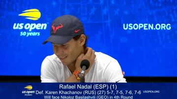 Nadal has press room in pleats of laughter with witty reply