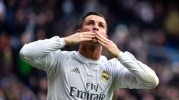 Cristiano Ronaldo celebra uno de sus goles ante el Celta.