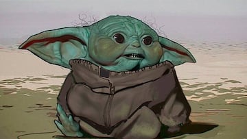 Baby Yoda muestra sus peculiares diseños originales para The Mandalorian