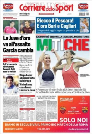 Portadas de la prensa deportiva