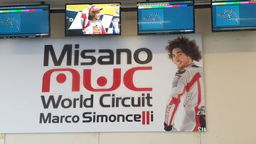 El recuerdo de Simoncelli est&aacute; muy presente en Misano.