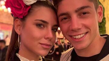 Mina Bonino y Federico Valverde v&iacute;a Instagram, 2019.