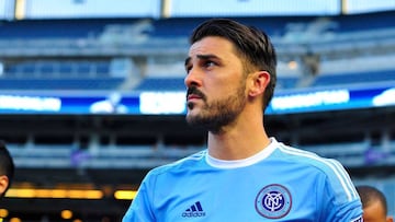 David Villa con la camiseta del New York City FC