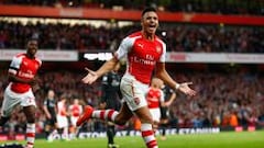 Alexis S&aacute;nchez acumula once goles en lo que va de la temporada.