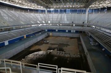 Vista del Estadio de Deportes Acuáticos de Río. 