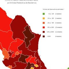 Mapa y casos de coronavirus en México por estados hoy 12 de septiembre