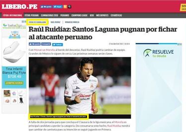 ¿Raúl Ruidíaz a Chivas? Así lo informaron en Perú