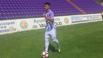 Ib¨¢n Salvador se estren¨® como goleador del Pucela