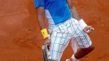 <b>VICTORIA, RAFA, VICTORIA. </b>Nadal canta su victoria ante Gulbis.