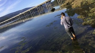 La zona próxima al puerto de Taragoña donde se ha encontrado el móvil