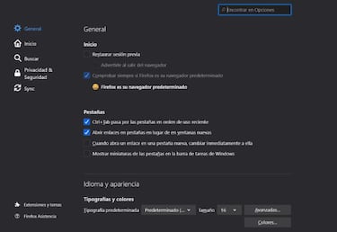 Cómo abrir Firefox con las pestañas de tu sesión anterior automáticamente