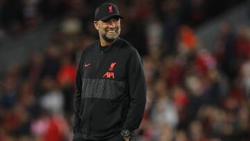 Soccer Football - Champions League - Group B - Liverpool v AC Milan - Anfield, Liverpool, Britain - September 15, 2021 Liverpool manager Juergen Klopp before the match REUTERS/Phil Noble