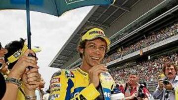<b>VICTORIA. </b>Es el resultado más habitual de Rossi en Montmeló. Esta imagen es de la que logró en 2006.