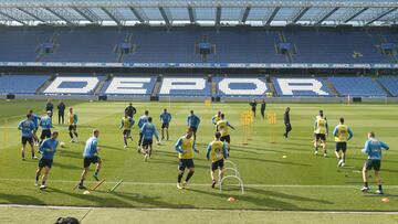 Entrenamiento Deportivo de La Coruña. riazor Lucas Pérez