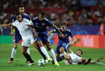 Corentin Tolisso y Wissam Ben Yedder