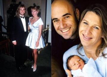 Andre Agassi y Steffi Graf.