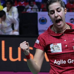 Carolina Marín sigue en racha en la India: derrotó a Nehwal