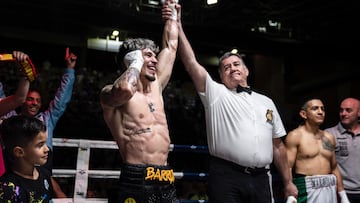 Antonio Barrul tras proclamarse campeón de España del peso supergallo.