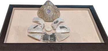 La mascarilla m¨¢s cara del mundo cuesta 1,3 M€: oro, diamantes y "la mejor filtraci¨®n"
