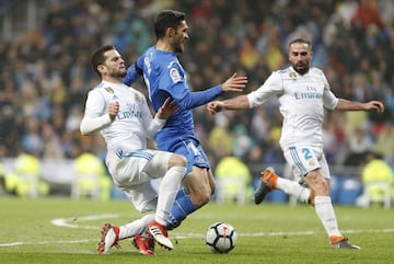 Penalti de Nacho a Jorge Molina.