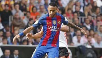 Neymar alcanza los 100 partidos con mejores registros que Messi