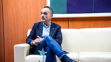 El alcalde de Móstoles Manuel Bautista, durante su entrevista con AS.