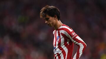 João Félix, en el derbi. Está en negativo.