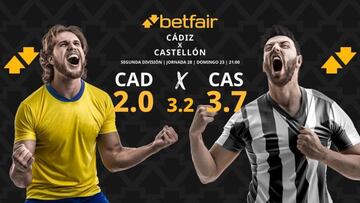 Cádiz CF vs. CD Castellón: horario, TV, pronósticos, estadísticas y clasificación