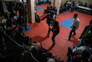 El taekwondo para evadirse de la guerra en Siria