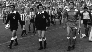 Miguel &Aacute;ngel Ruiz en la final de Copa de 1985.