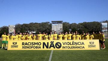 El Desportivo Mafra, antes de un partido.