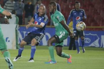 El debut de los dos equipos capitalinos en la Copa Águila. El juego bogotano fue animado por la parcial que en su mayoría fue azul.