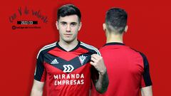 Simón Moreno y Iago López presentaron la nueva equipación del Mirandés.