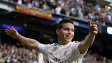 James marcó un golazo ante el Almería