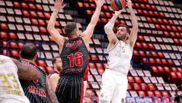 MILAN, ITALY - MARCH 03: Rudy Fernandez, #5 of Real Madrid in action during the 2019/2020 Turkish Airlines EuroLeague Regular Season Round 27 match between AX Armani Exchange Milan and Real Madrid at Mediolanum Forum on March 03, 2020 in Milan, Italy. (Photo by Giuseppe Cottini/Euroleague Basketball via Getty Images)
PUBLICADA 04/03/20 NA MA24 5COL