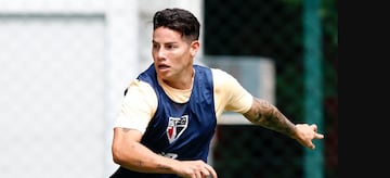 James Rodríguez, habilitado para jugar ya con Sao Paulo en el torneo Paulista