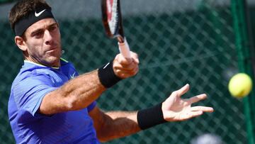 Del Potro no tiembla en su retorno a Roland Garros