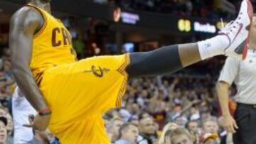 Dion Waiters, tras anotar un triple esta pretemporada.