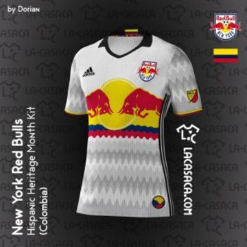 El diseño de la playera retoma la nacionalidad colombiana de Juan Pablo Ángel y el traje típico del país sudamericano.