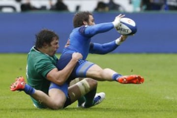 Francia-Irlanda. Maxime Medard y Mike McCarthy.