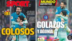 Felicidad en la prensa de Barcelona por el triunfo copero