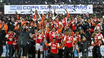 Independiente Santa Fe, actual campe&oacute;n de la Copa Sudamericana