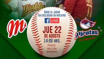 Disfruta en vivo la doble cartelera de Diablos vs Piratas